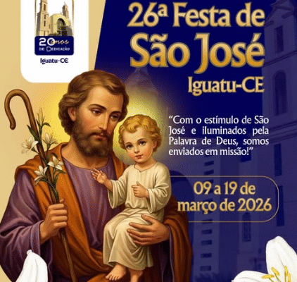 Festa de São José começa em Iguatu e reúne fiéis em noite de fé e corrida organizada pela paróquia